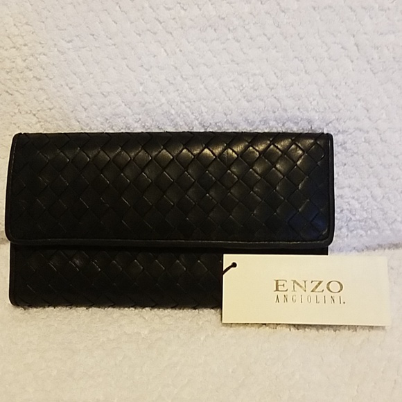 Enzo Angiolini Bags Nwt Enzo Angiolini Black Leather Wallet Poshmark